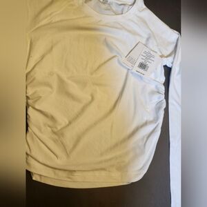 Women's White Long Sleeve Top